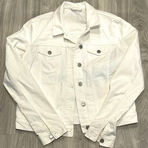 White denim jacket.